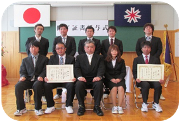 3月1日 修了証書授与式の写真